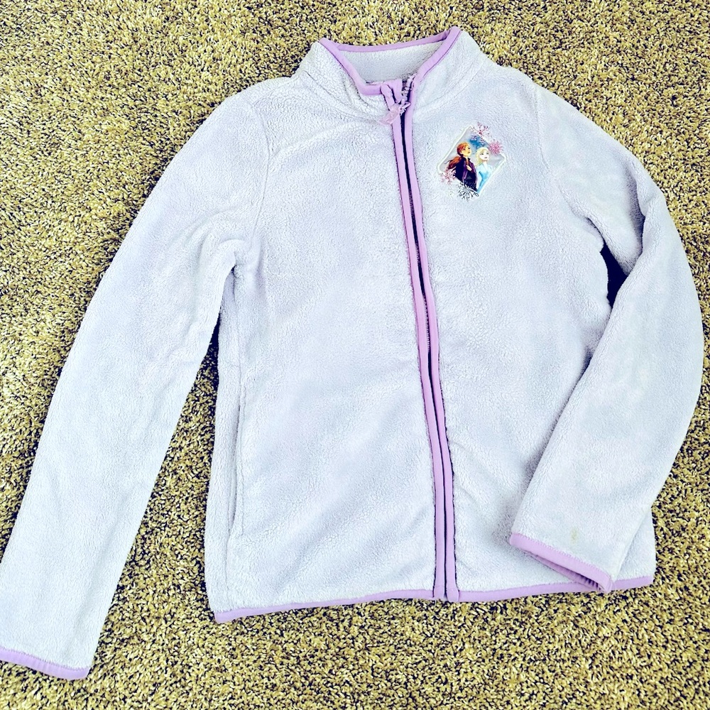 Jacket for girl’s , Disney brand, size 7-8,  lilac color almost new